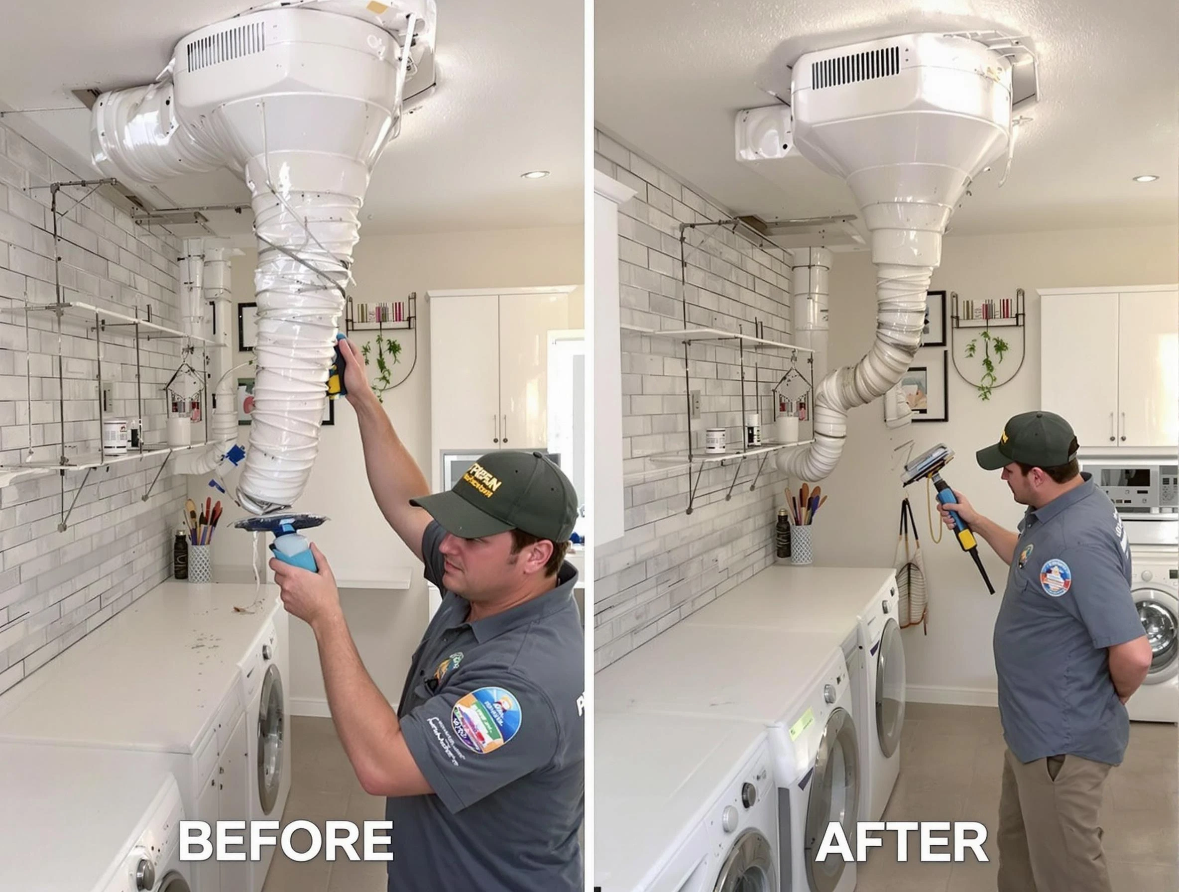 Professional dryer exhaust vent cleaning by Chartiers Dryer Vent Cleaning in Chartiers