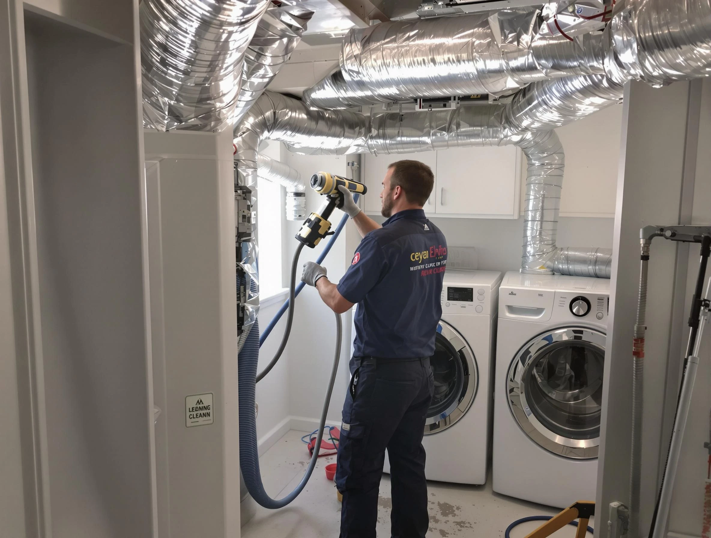 Chartiers Dryer Vent Cleaning specialist using advanced equipment for thorough duct cleaning in Chartiers